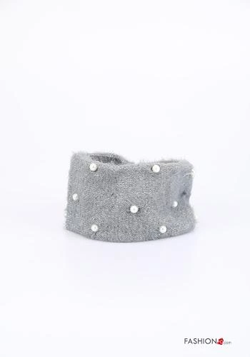  Wool Mix Headband with pearls
